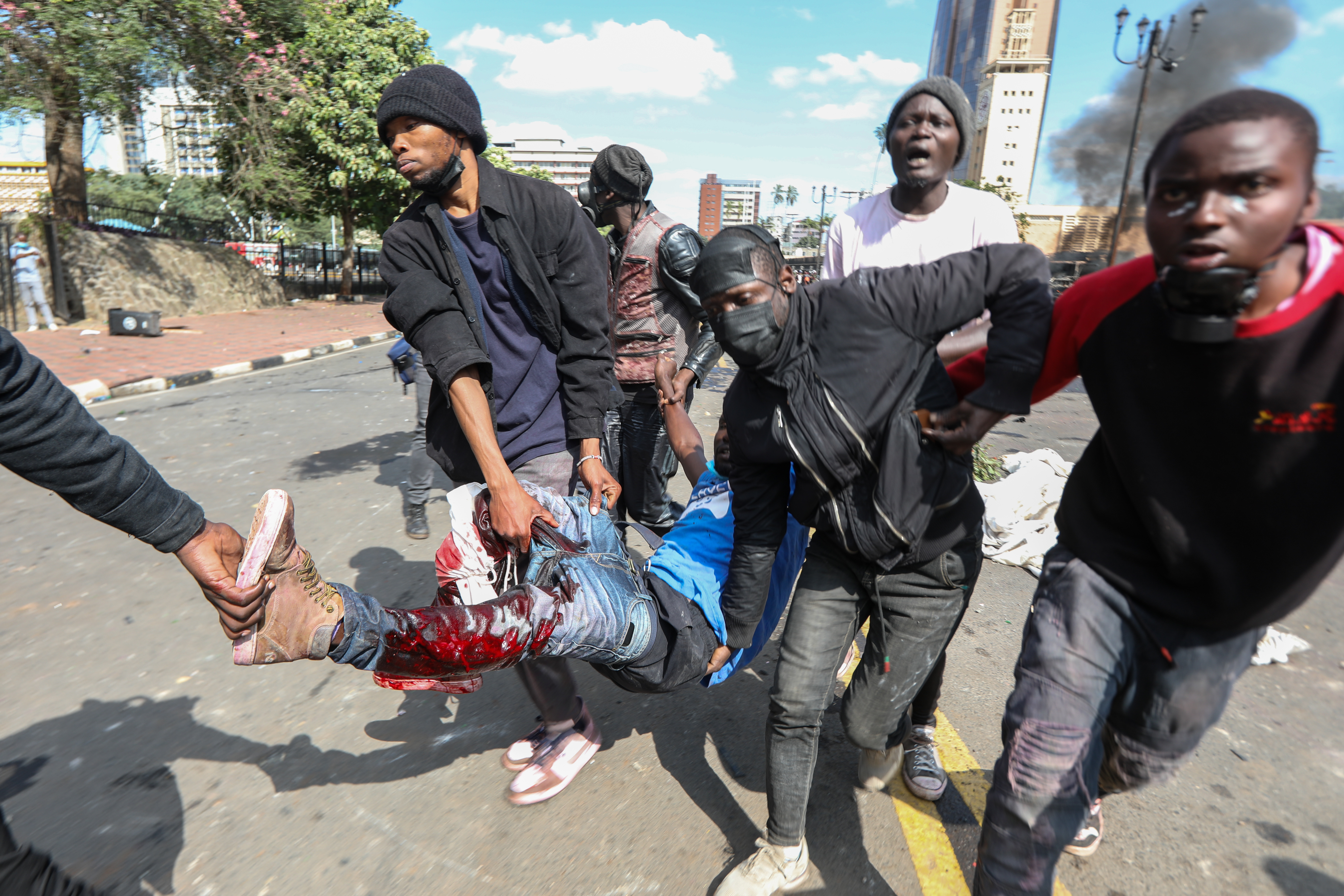 Protesters rally against tax hikes in Nairobi