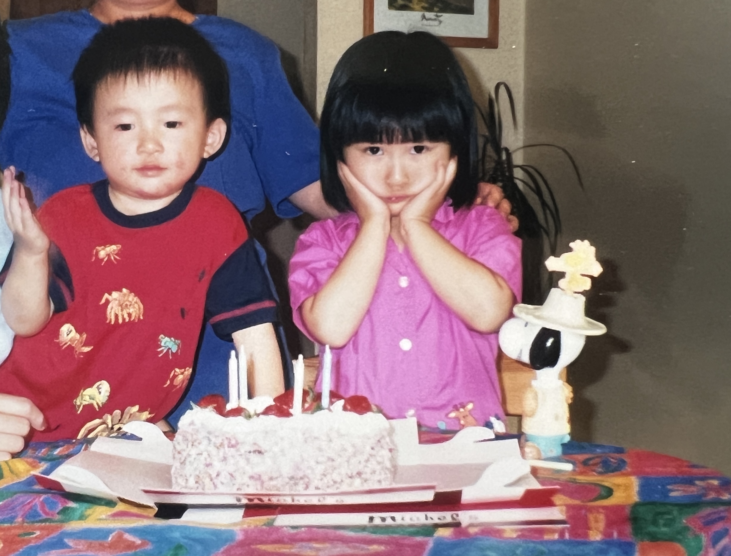 A young Mabel Li ready to celebrate her birthday.