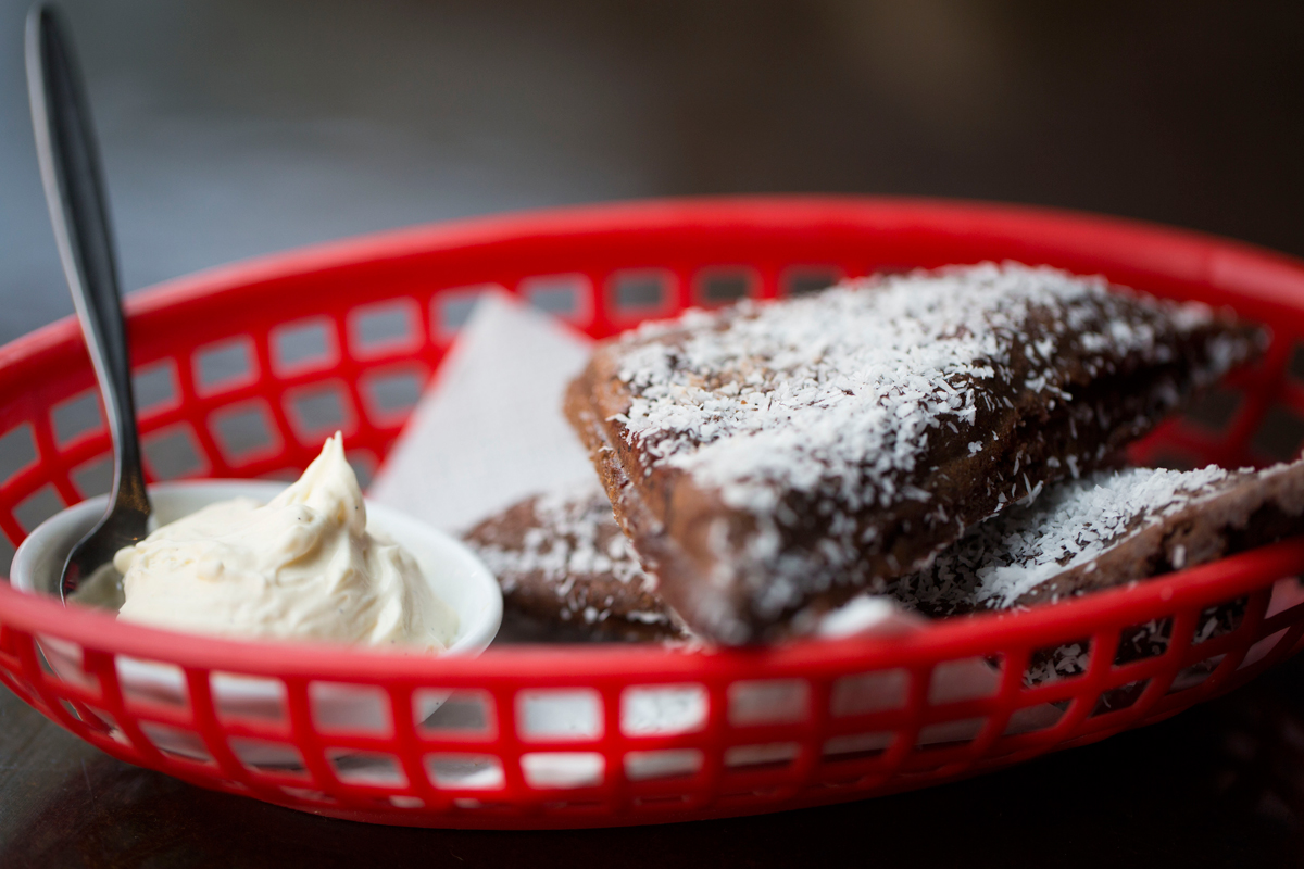 Lamington jaffle at Bad Frankie