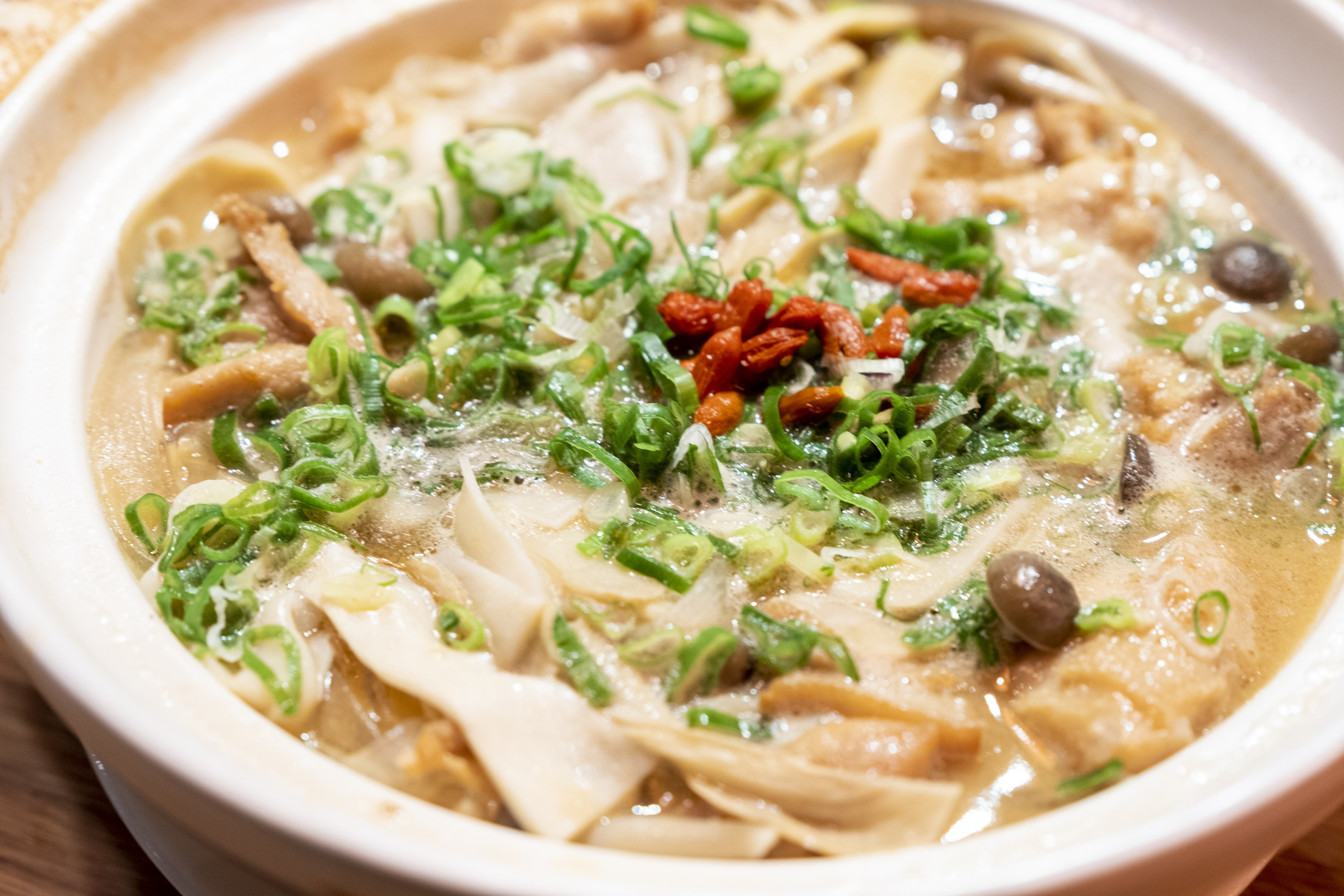 sesame oil chicken soup