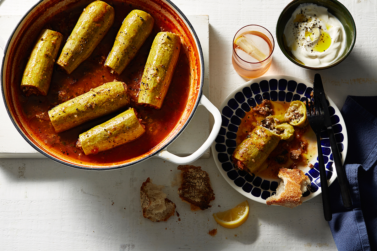 Stuffed zucchini