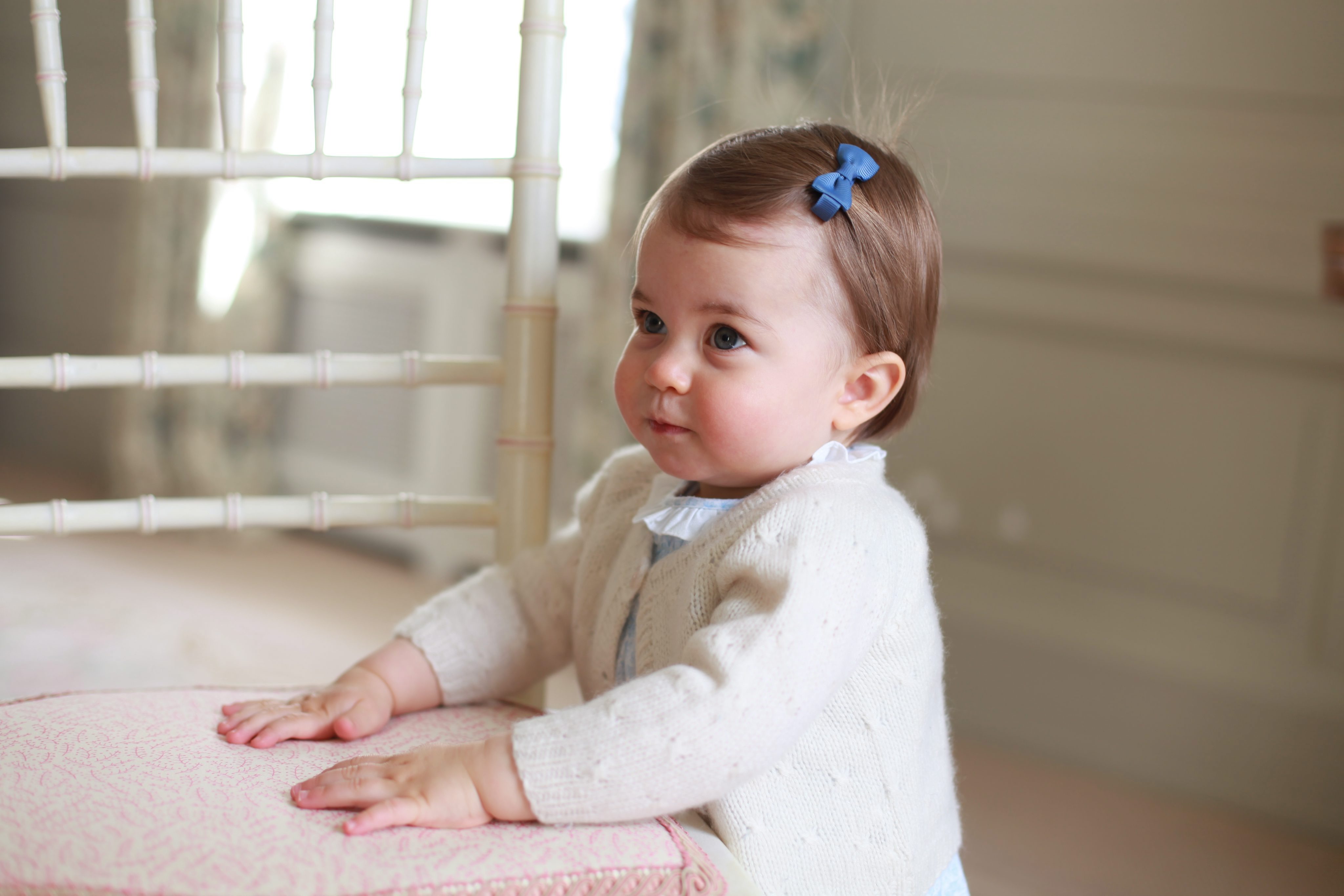 An April 2016 handout picture shows Princess Charlotte taken by the Duchess at Anmer Hall in Norfolk. 