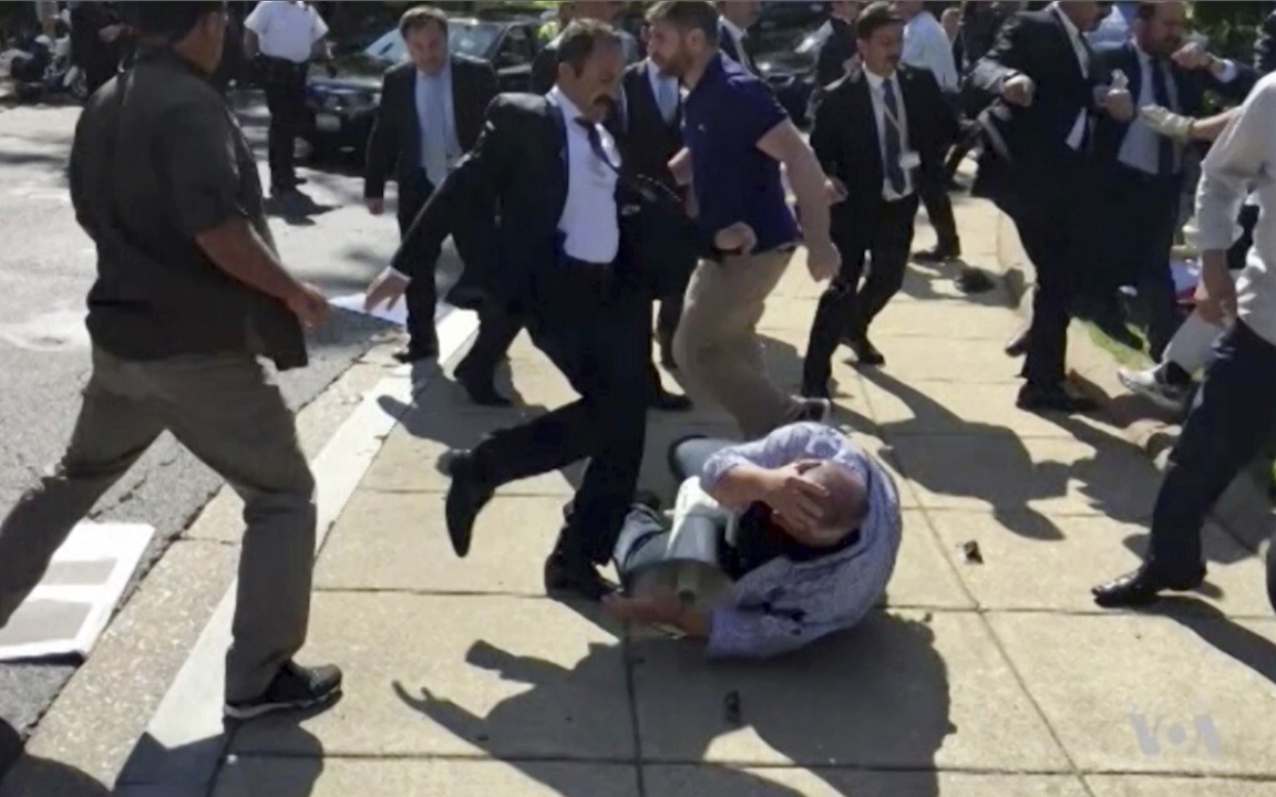 Footage emerged of the clashes on May 16