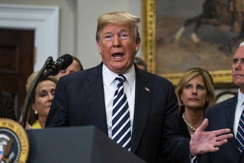 US President Donald J. Trump speaks about his canceling the summit in Singapore with North Korean leader Kim Jong Un in the White House in Washington, DC, USA 24 May 2018.
