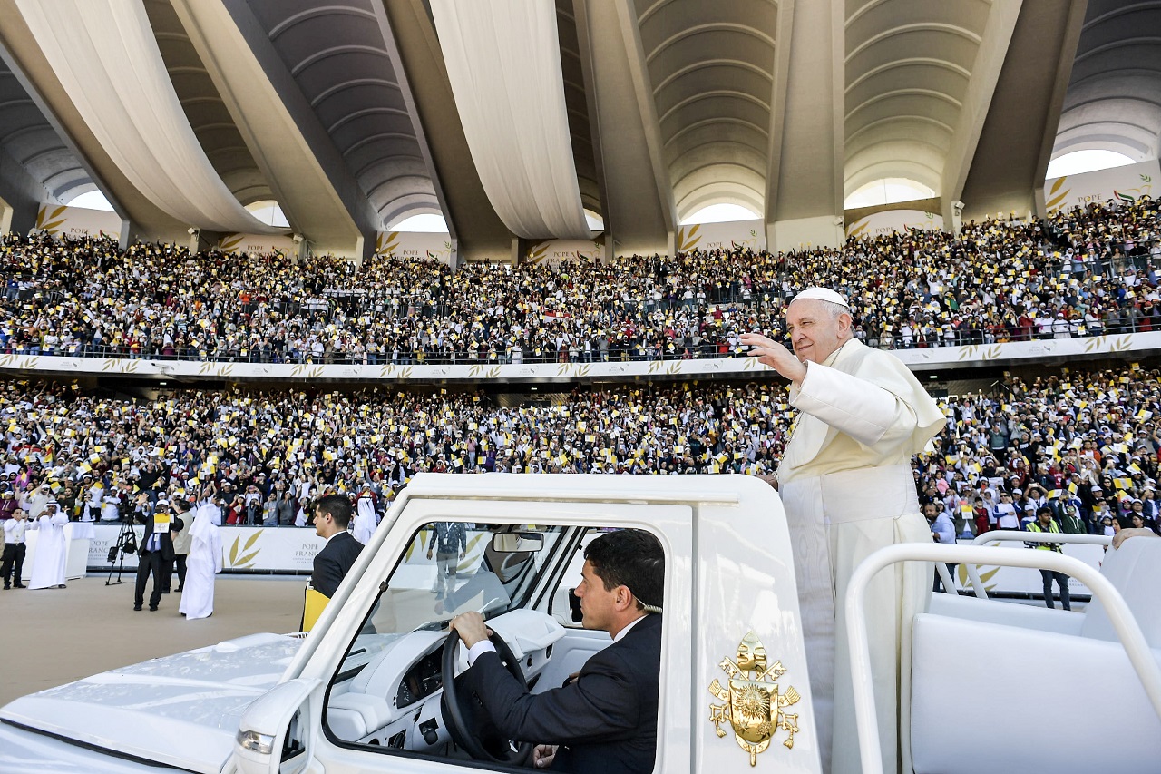 Pope Francis in Abu Dhabi this week.