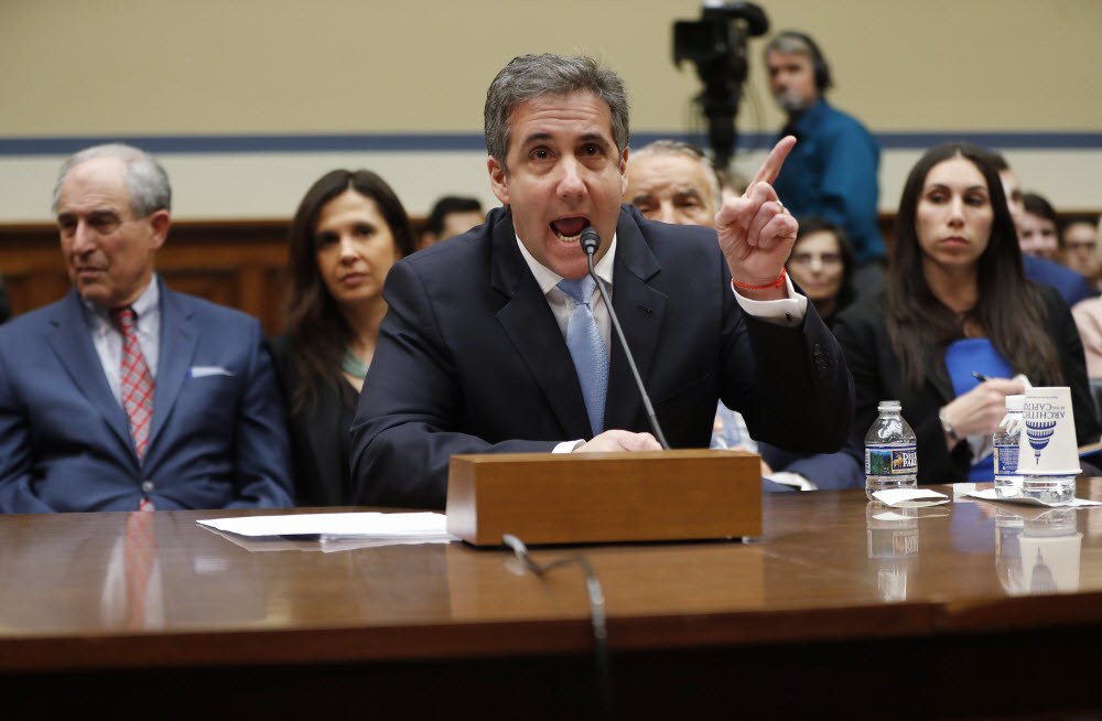 Michael Cohen, President Donald Trump's former personal lawyer, testifies before the House Oversight and Reform Committee
