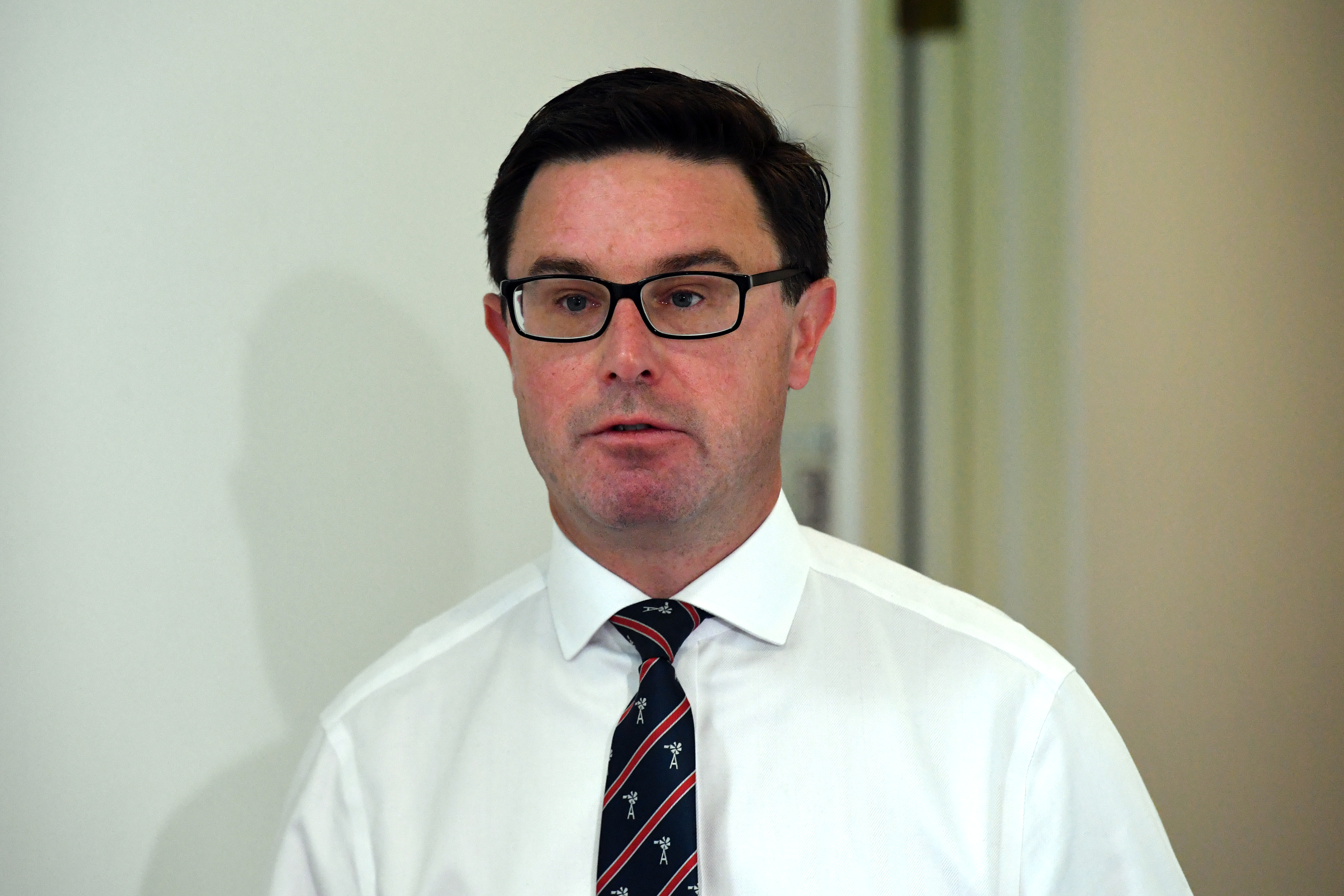 Minister for Agriculture David Littleproud at a press conference at Parliament House in Canberra.