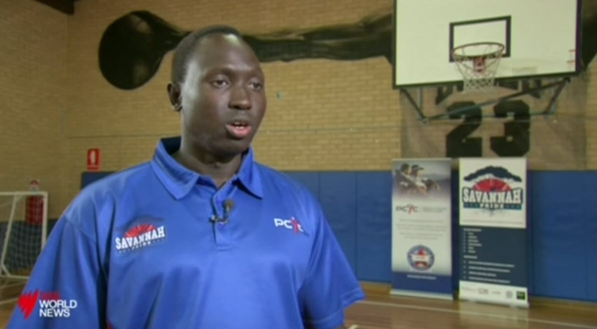 A Sudanese refugee has spoken of how basketball has helped Sydney's youth.