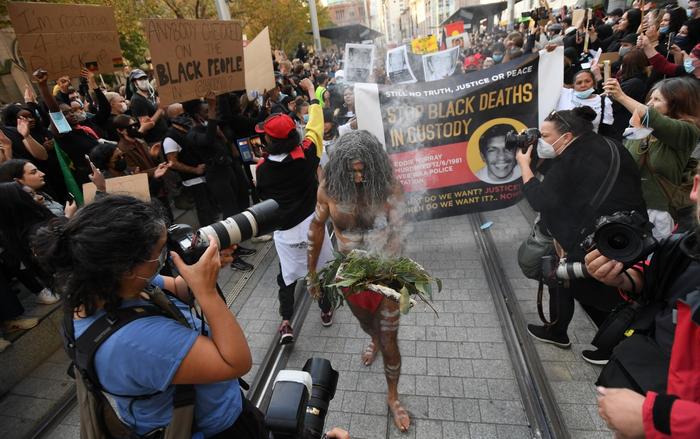 A Black Lives Matter rally in Sydney.