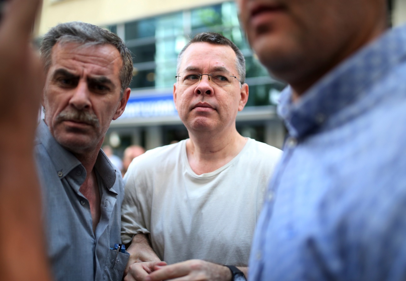 In this July 25, 2018 photo, Andrew Craig Brunson, an evangelical pastor from Black Mountain, North Carolina