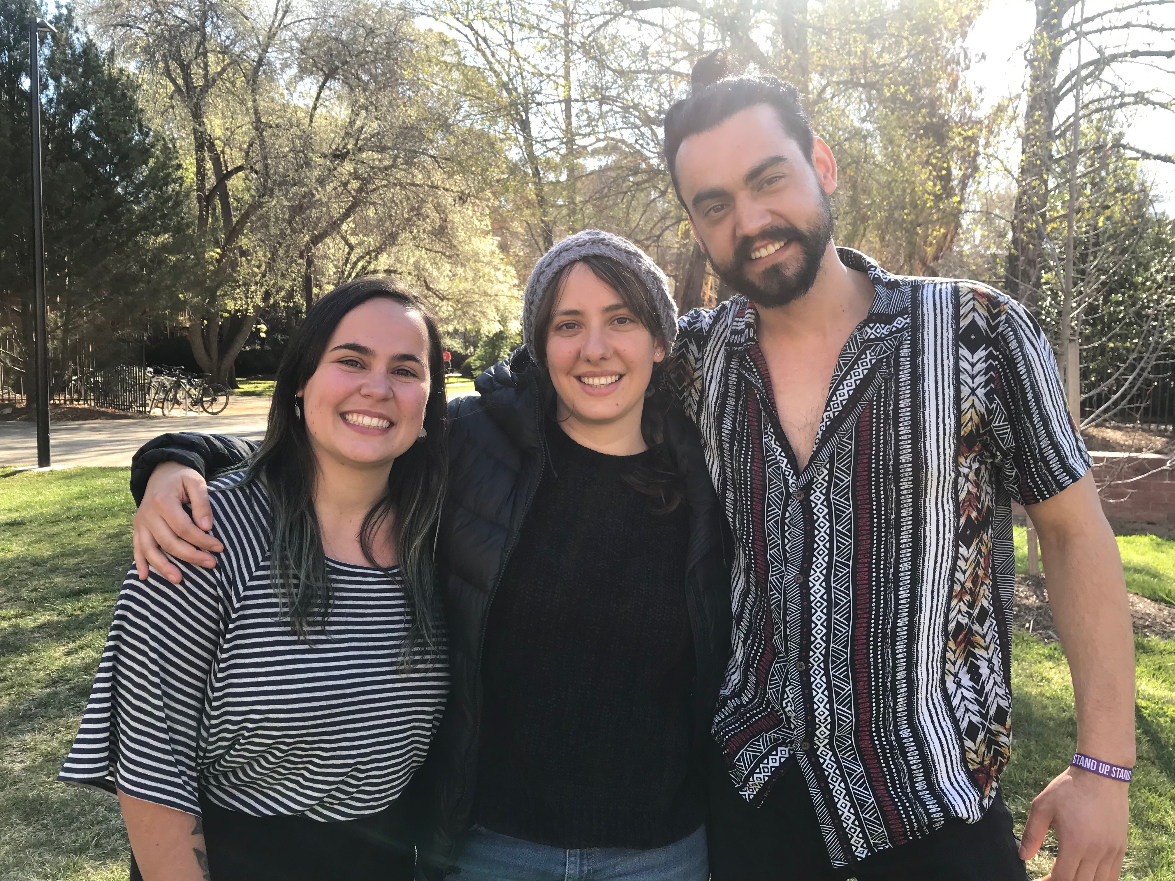 Jessica, Connie and Weli enjoy the Australian lifestyle and friendly atmosphere on campus.