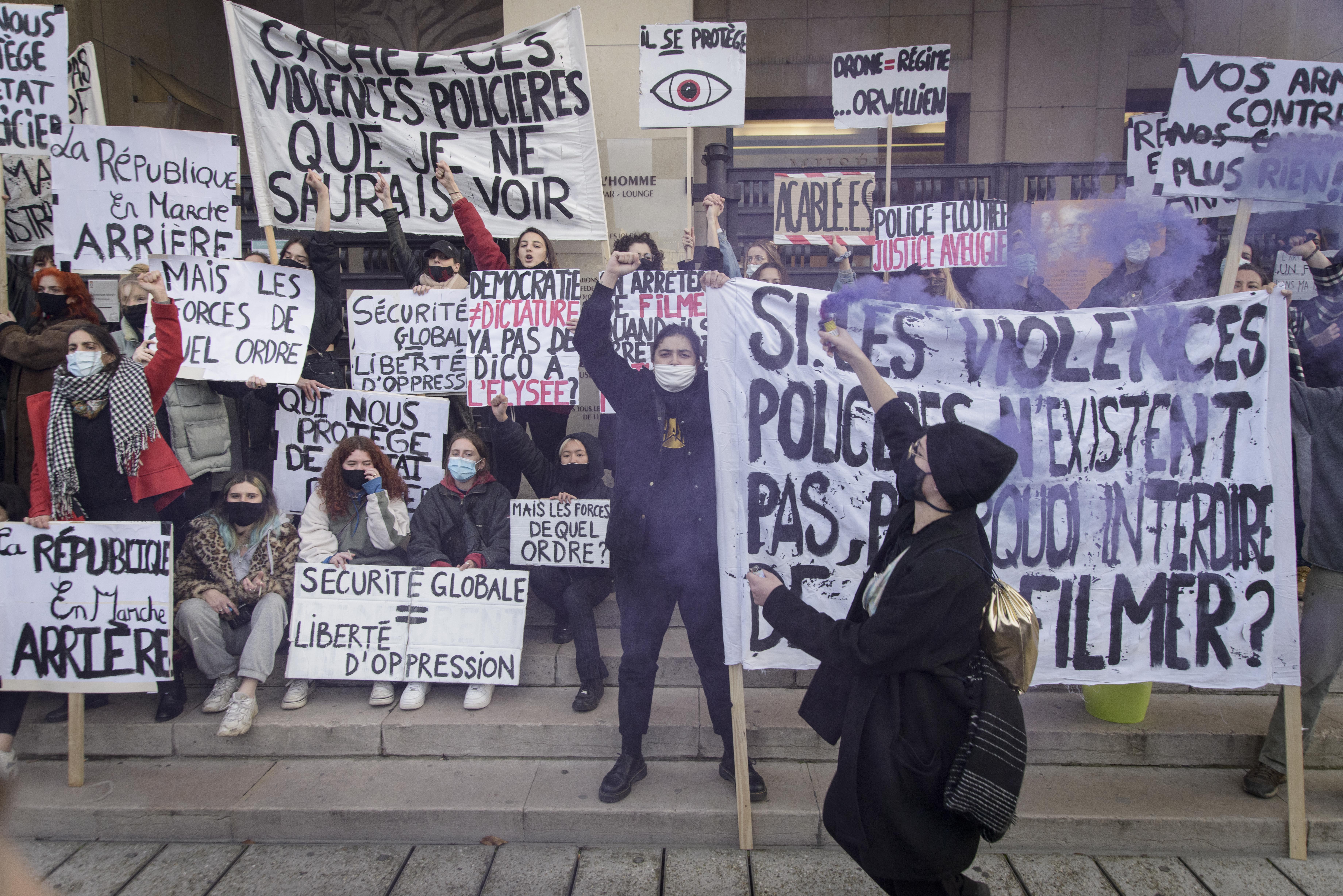 Thousands of people in France have gathered to protest the bill.