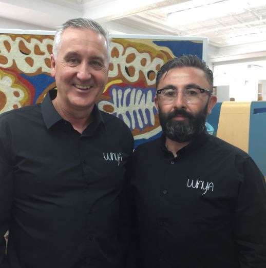 Winya Furniture Director Greg Welsh and lighting designer Matt Fellingham are in Milan this week.