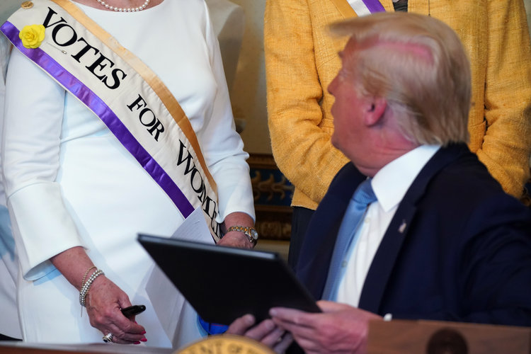 On Centennial of 19th Amendment, Trump Pardons Susan B. Anthony and Targets 2020 Election