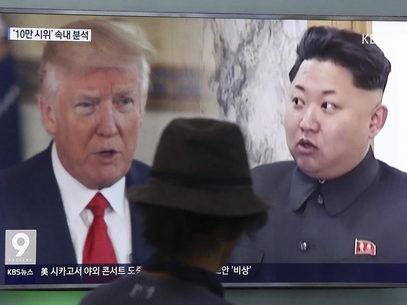 Donald Trump and Kim Jong Un.