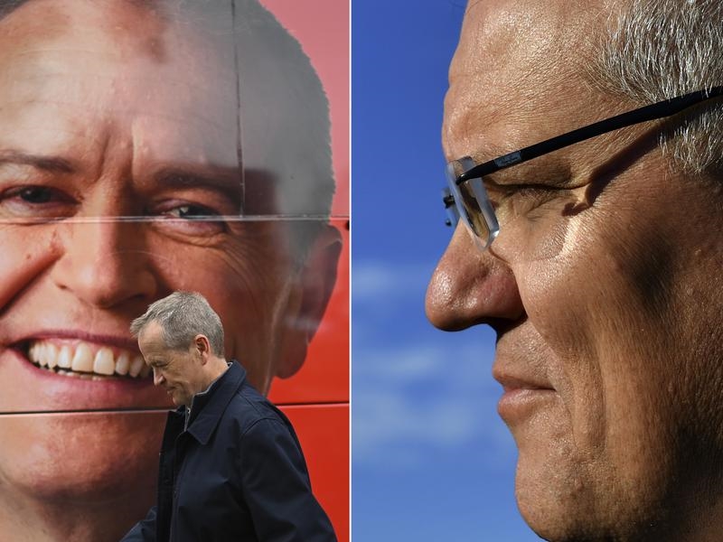 Composite image of Bill Shorten and Scott Morrison