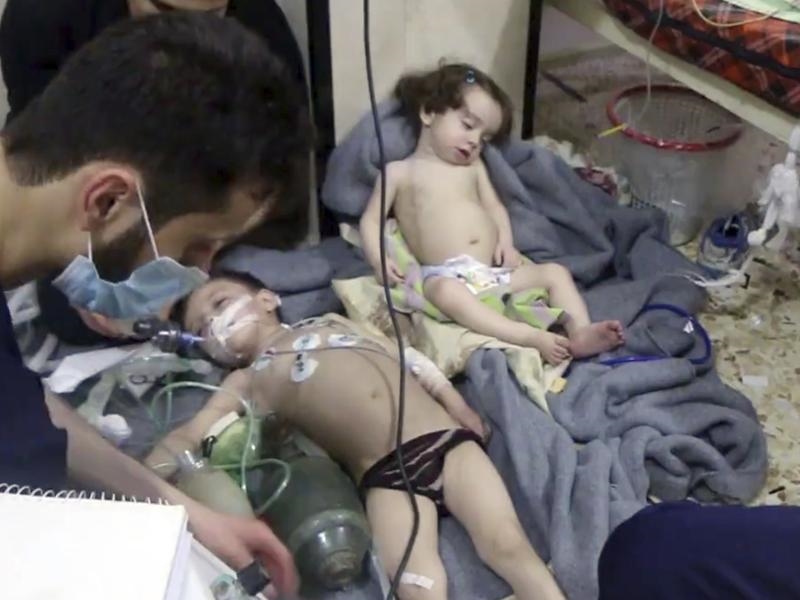 Suspected Syrian chemical attack