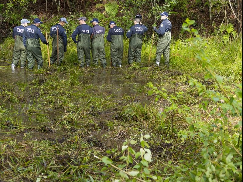 A massive search of nearby bushland and houses failed to find any sign of the missing boy.