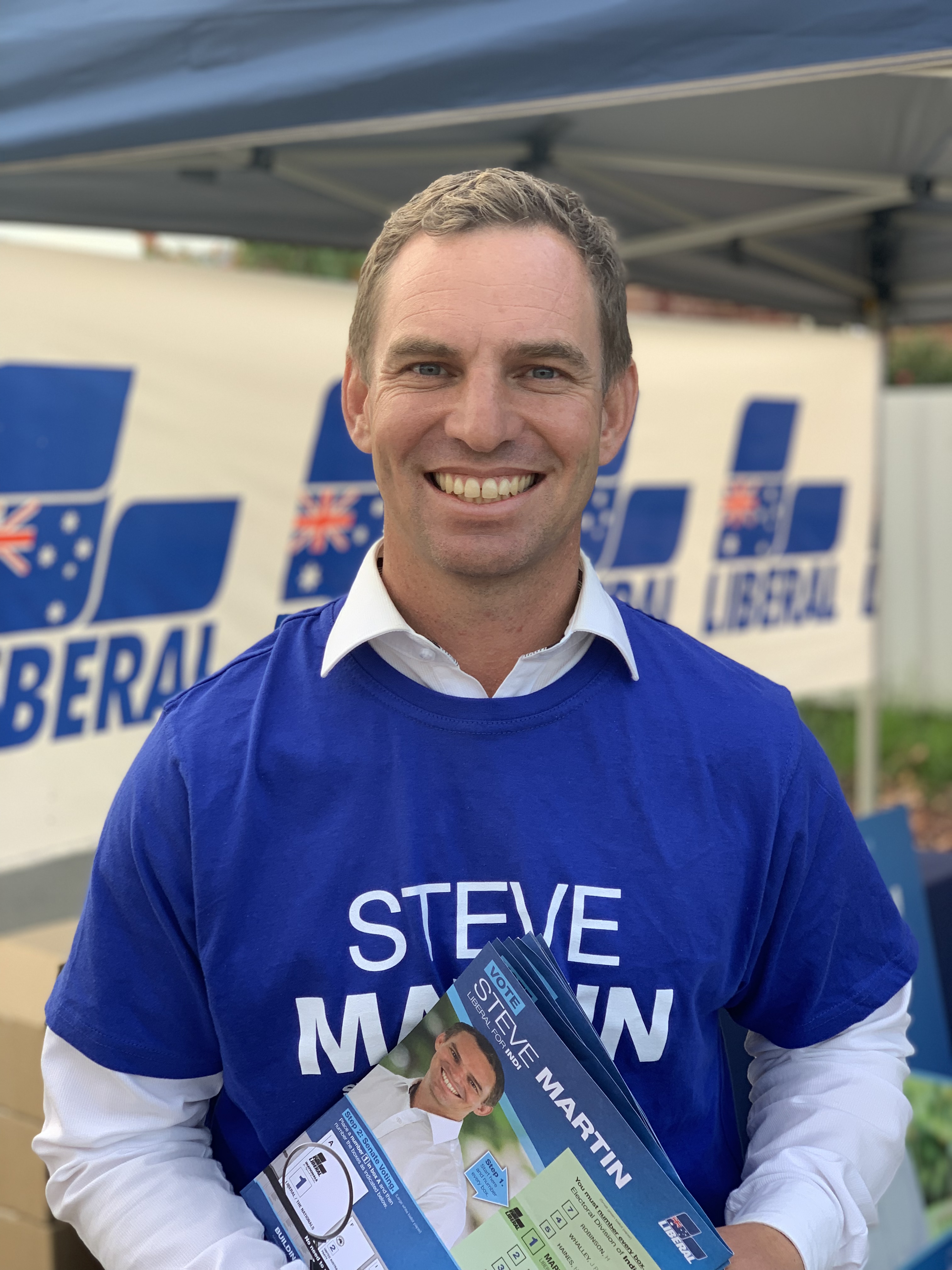 Liberal candidate Steve Martin is hoping to wrest the seat out of independent hands. 