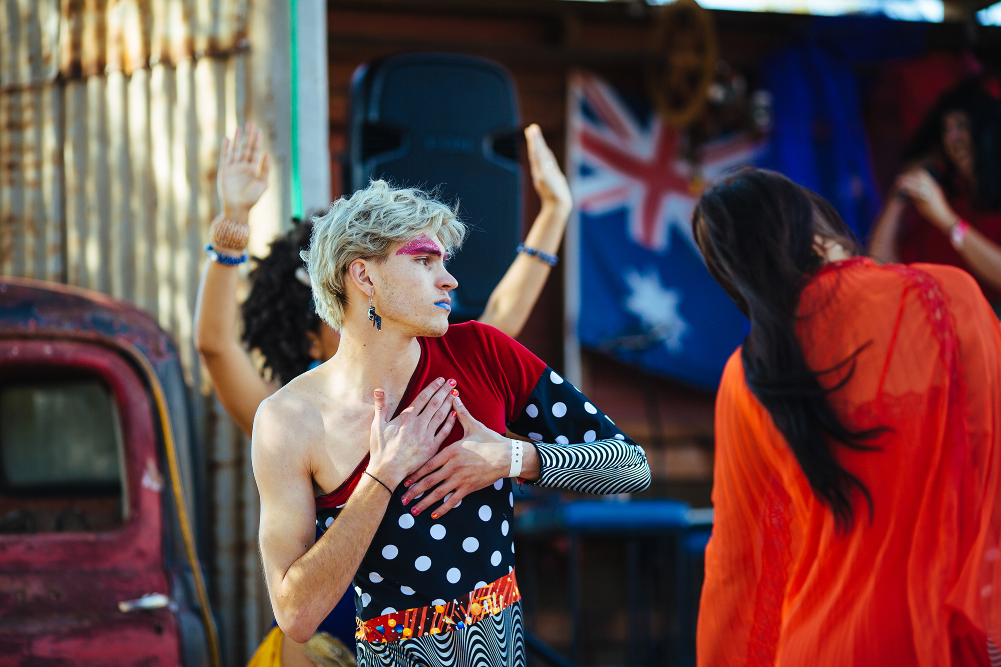 Performer at the Broken Heel Festival 
