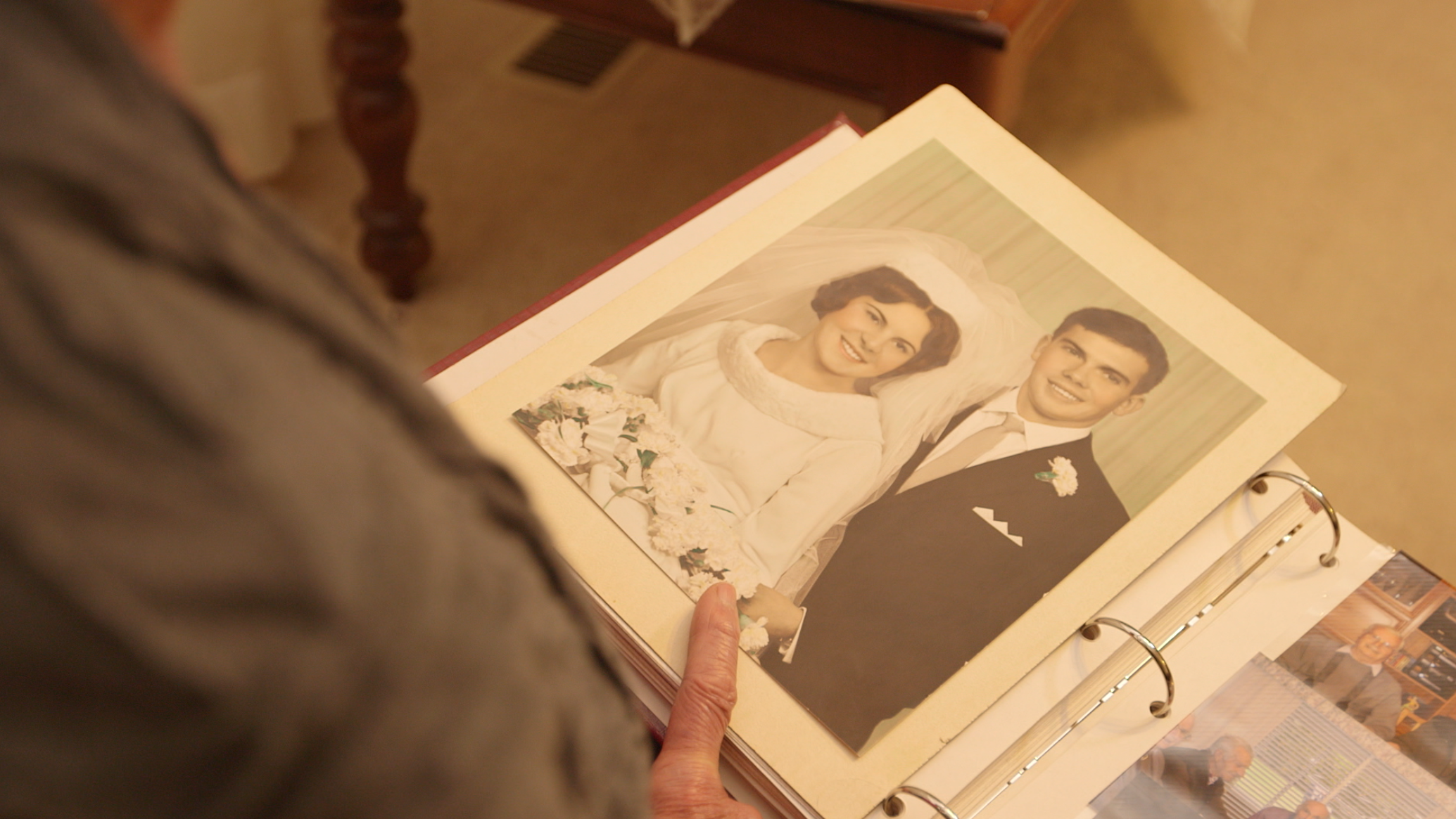 Just married ... motor neuron disease claimed Joe Pasin only months before the 50th anniversary of his marriage to Mim.