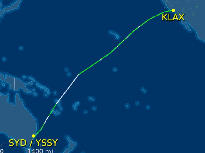 The flight path