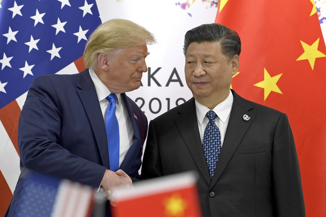 President Donald Trump shakes hands with Chinese President Xi Jinping during a meeting on the sidelines of the G20 summit.