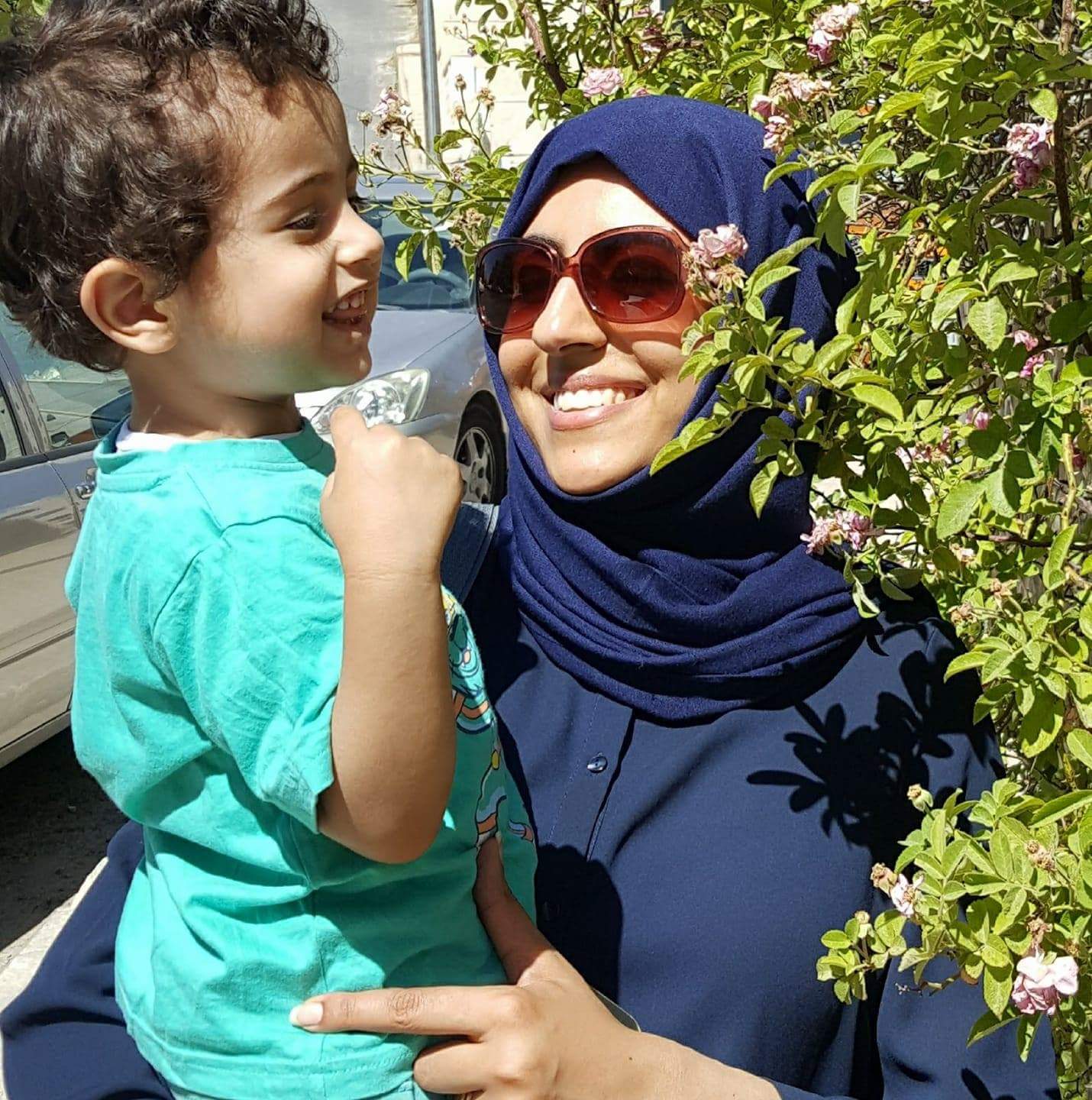Maali Jamil and her son.