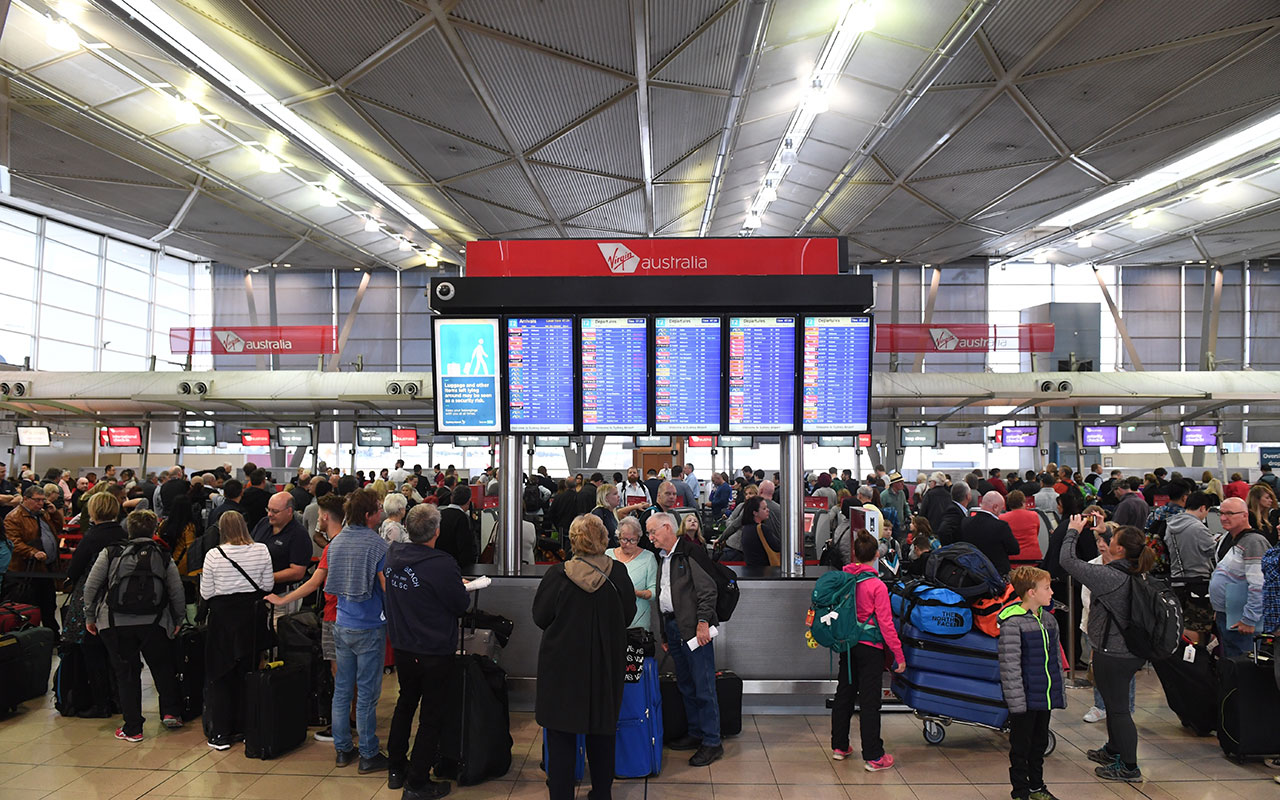 File image of Sydney Airport from July 2017.