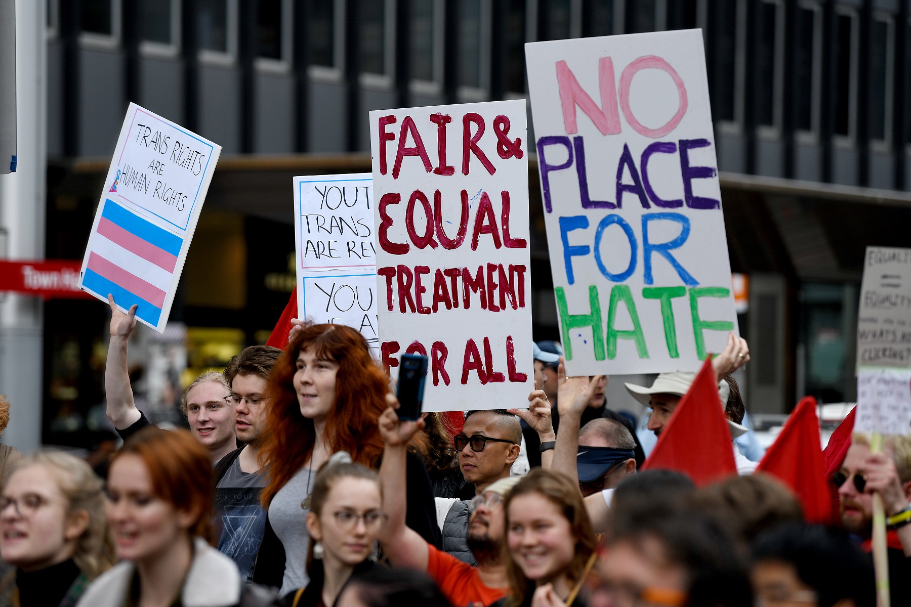 A human rights protest in Sydney in 2019