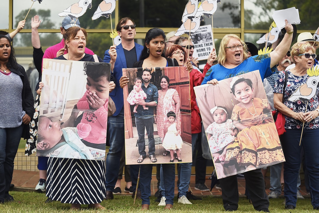 Friends of supporters of a Tamil family facing deportation.