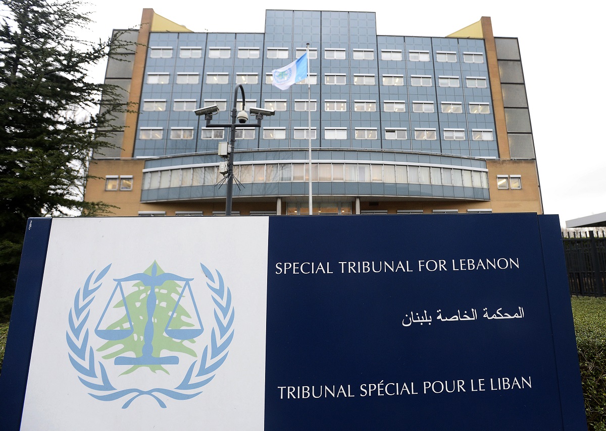 This Jan. 16, 2014, file photo, shows an exterior view of the Special Tribunal for Lebanon, in Leidschendam, Netherlands. 
