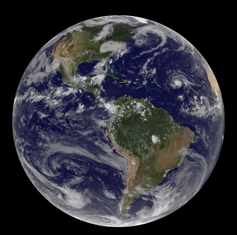 This enhanced satellite image made available by the NOAA GOES Project shows Irma, in the middle of the Atlantic Ocean on Saturday, Sept. 2, 2017