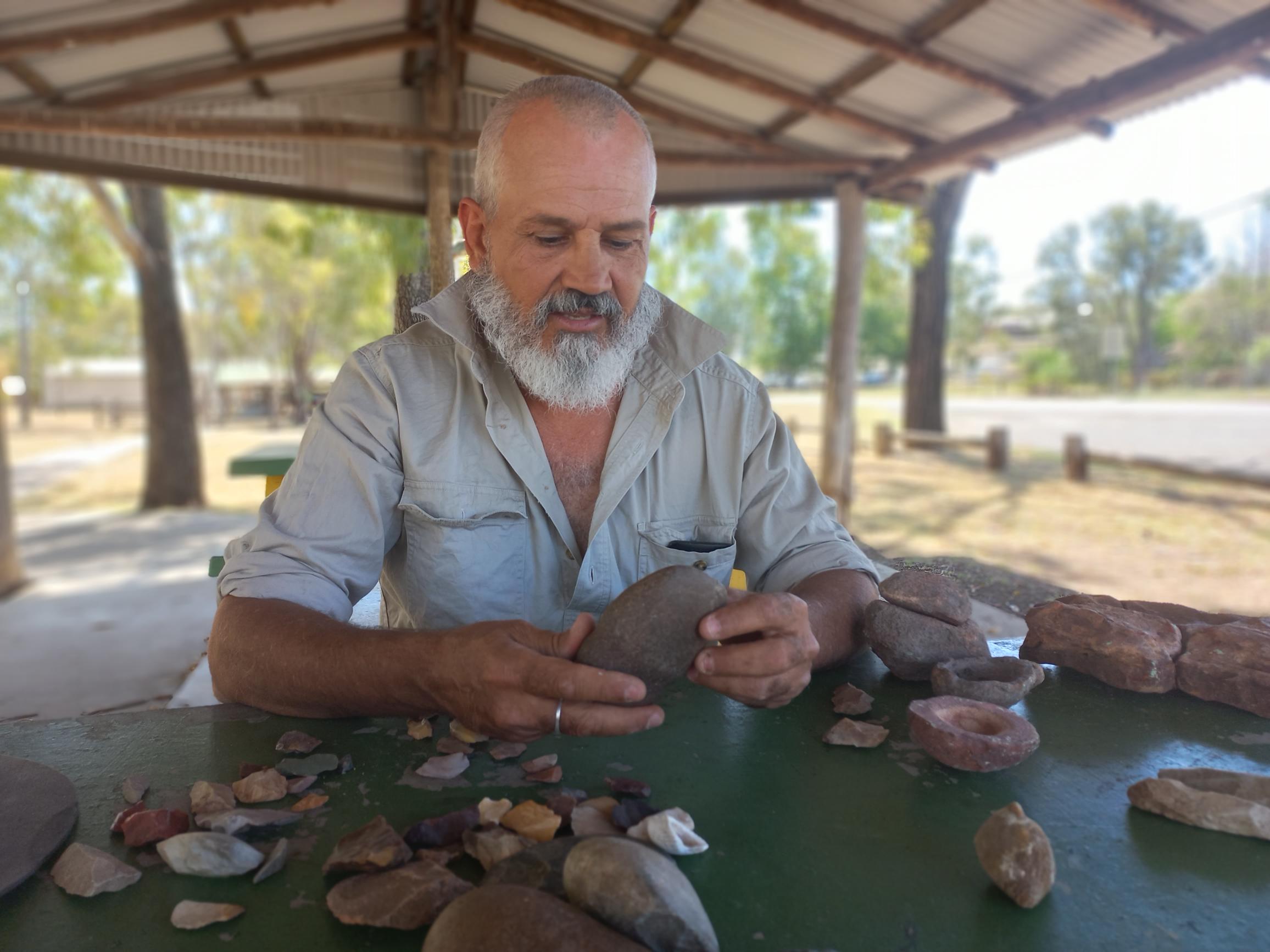 Darryl Black, artefacts, Gayiri Country. 