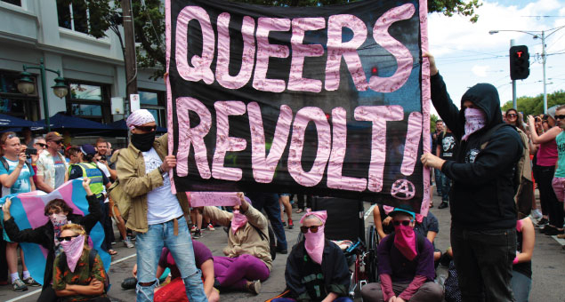 Melbourne protesters at Pride March