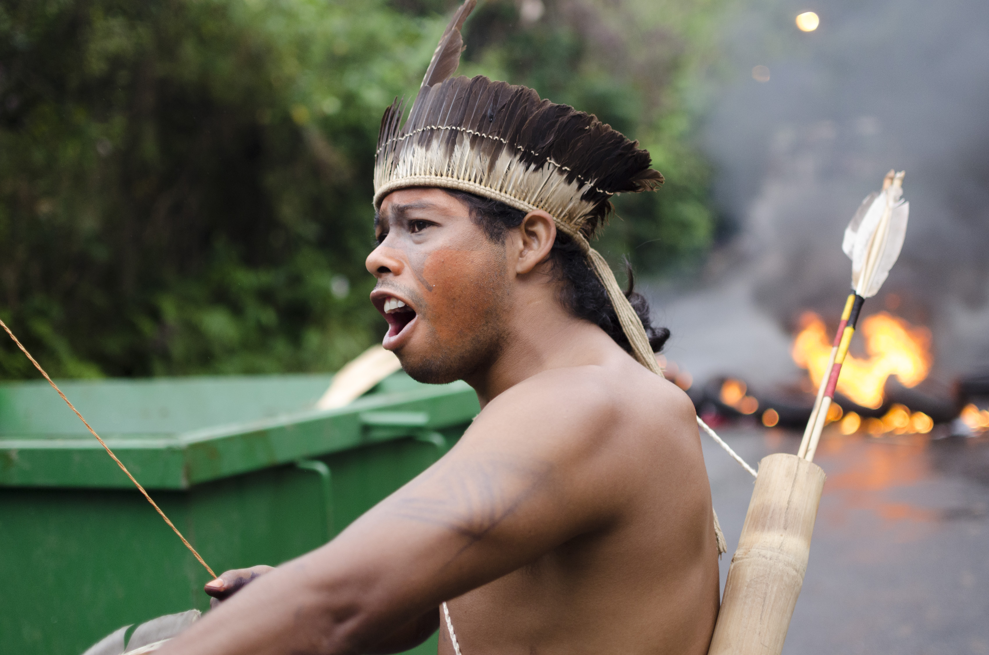 General Strike Brazil - Indigenous Protest