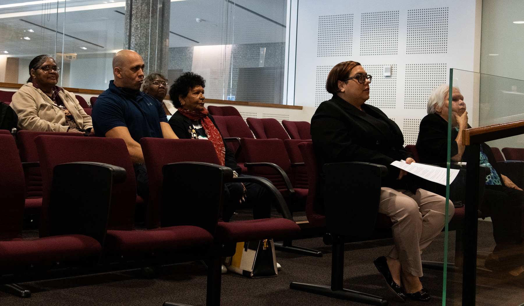 Wangkamahdla applicant watching determination hearing