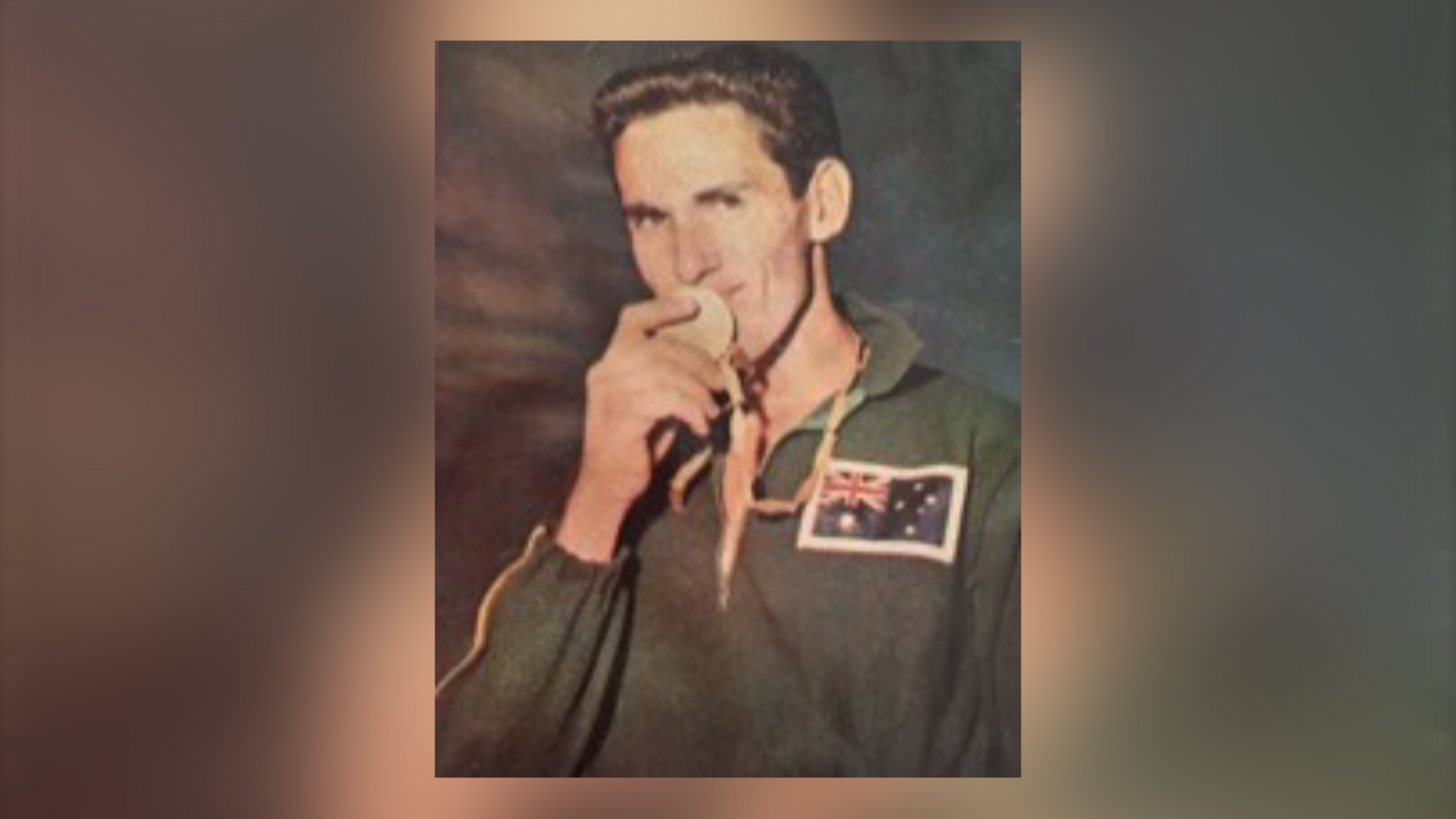 Percy Hobson with his gold medallist.
