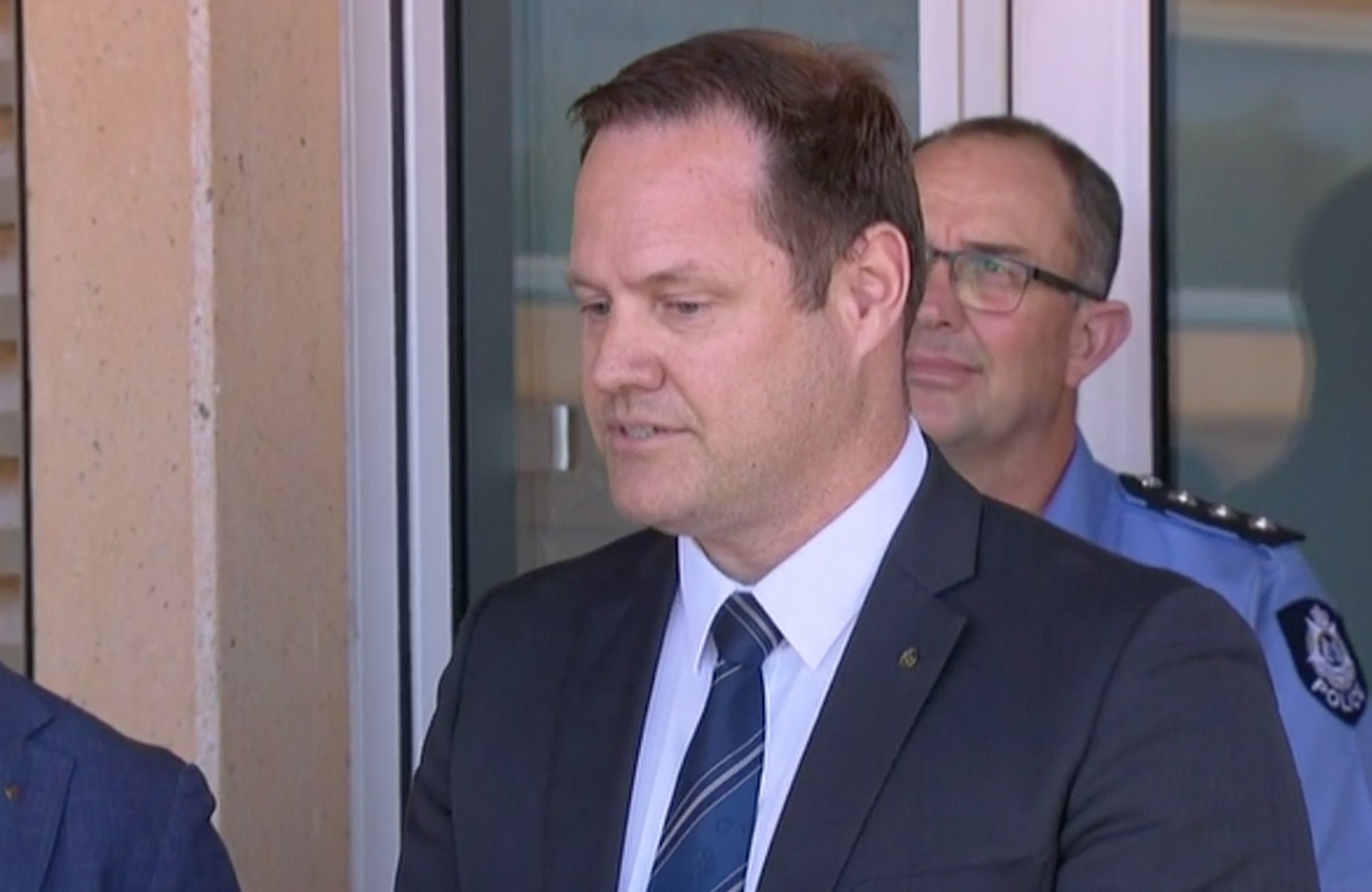 Senior Sergeant Cameron Blaine, homicide detective speaking during a press conference in Canarvon, WA after Cleo Smith was found alive and well.