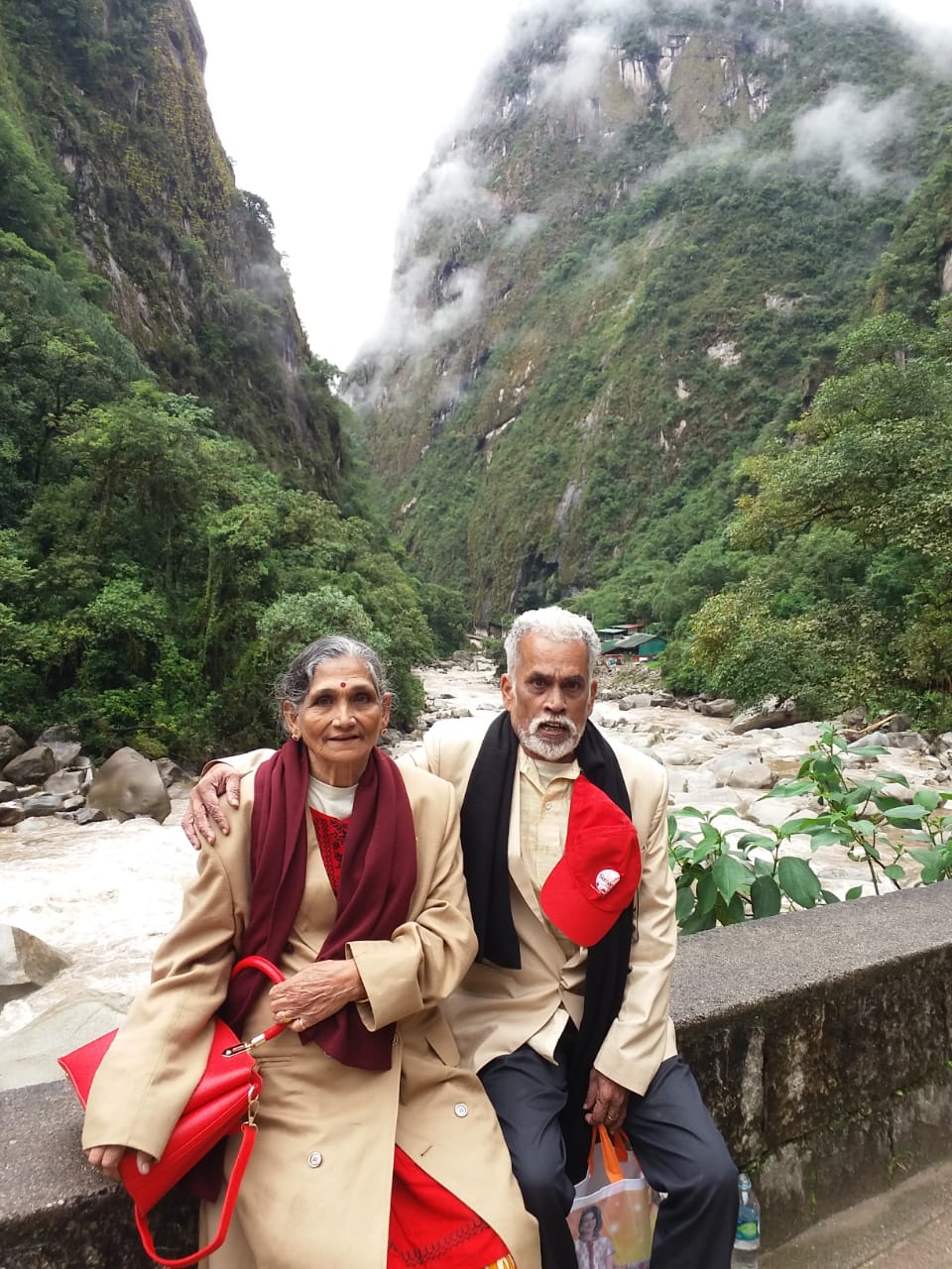 Tea shop owner couple traveling around the world