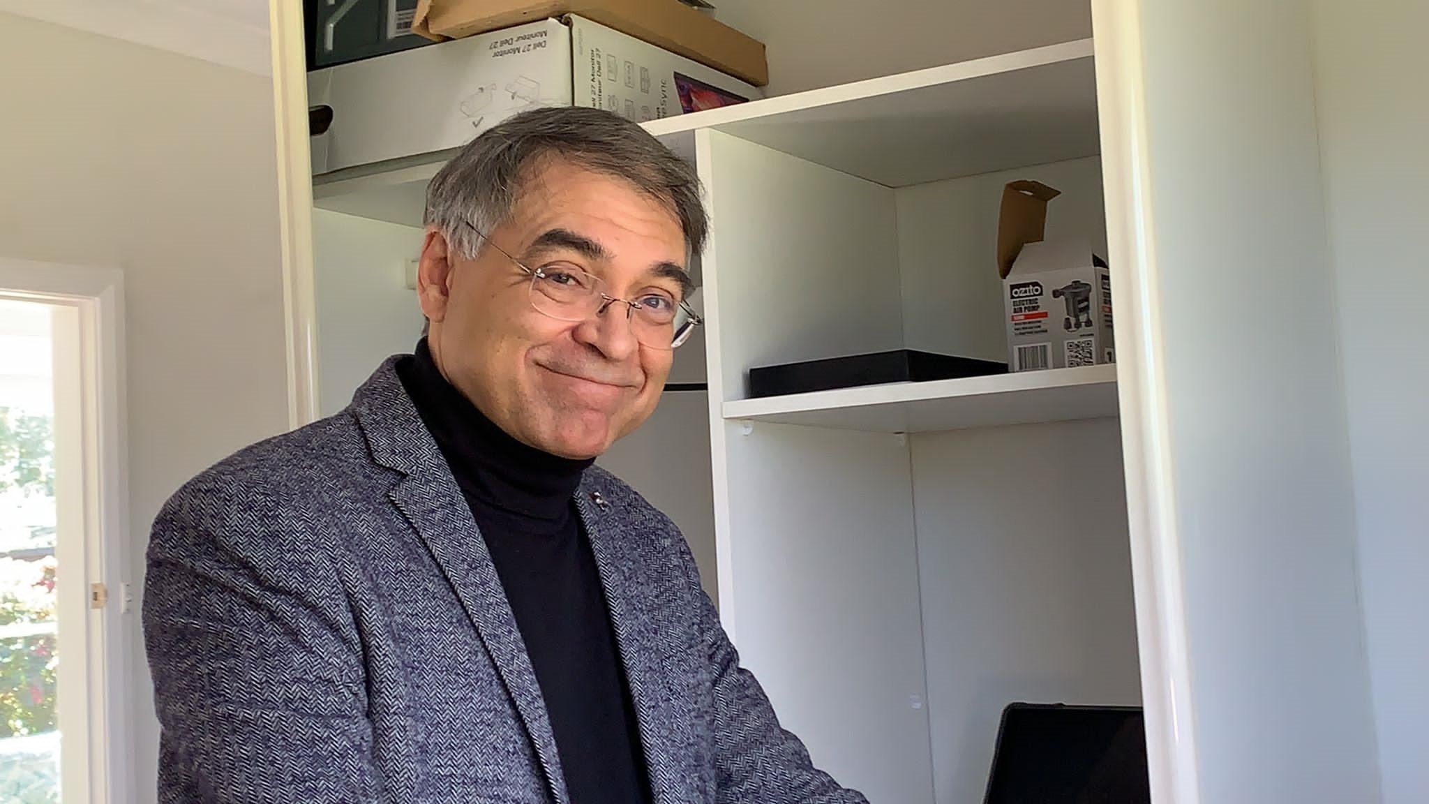 STARTTS chief executive and clinical psychologist Jorge Aroche in his home office.