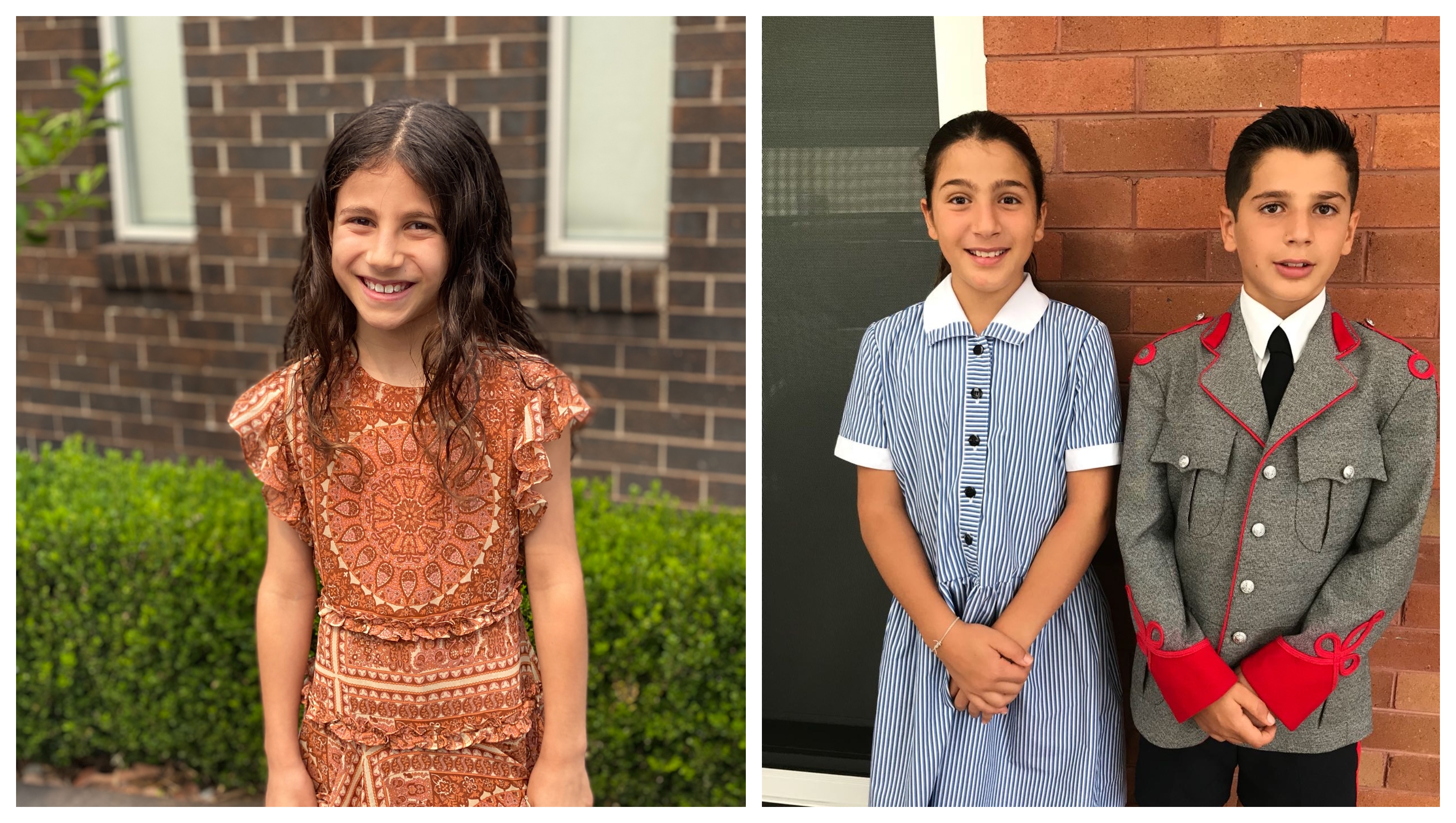 Sienna Abdallah (L) Antony and Angelina (R)