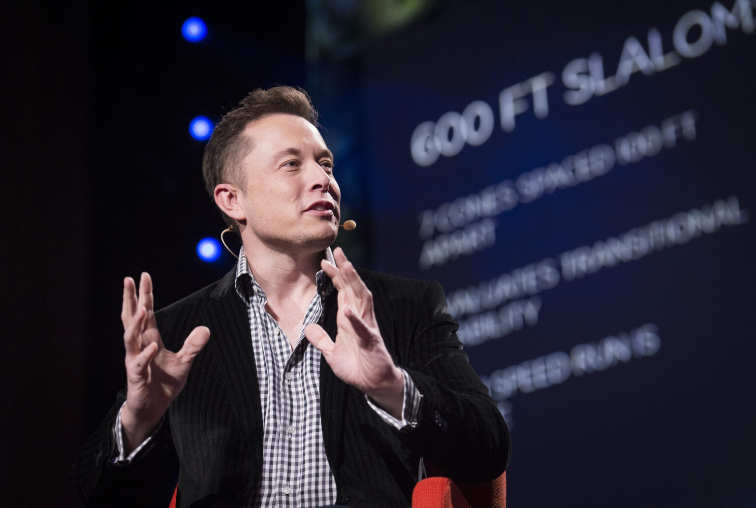 Elon Musk, serial entrepreneur, at TED2013: The Young, The Wise, The Undiscovered.  Wednesday, February 27, 2013, Long Beach, CA. Photo: James Duncan Davidson