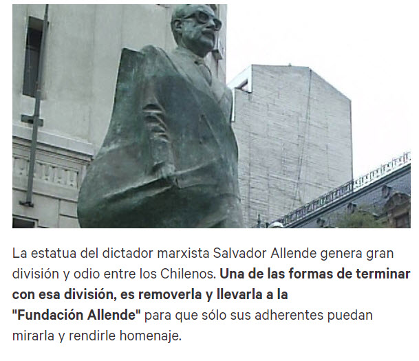 Campaña por la estatua de Allende