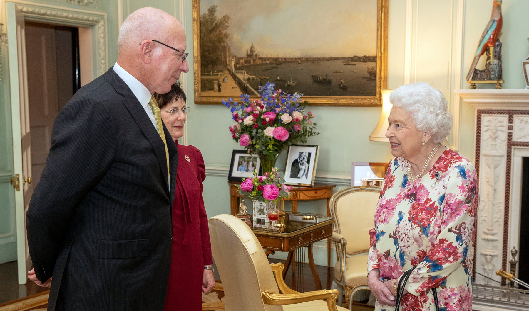Queen Elizabeth II and Governor-General of Australia General David Hurley 