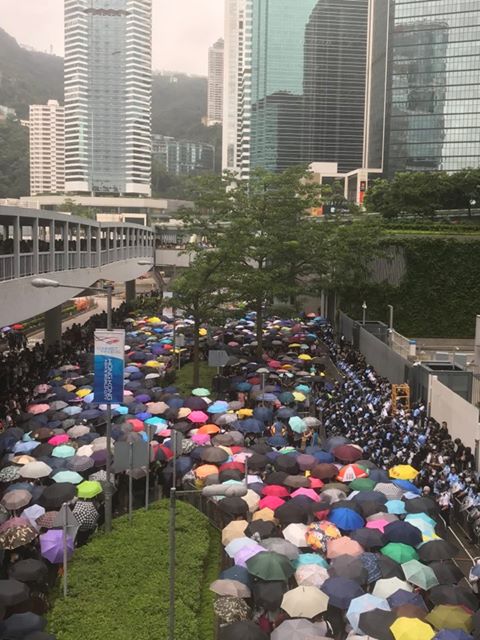 Hong Kong protest June 12, 2019