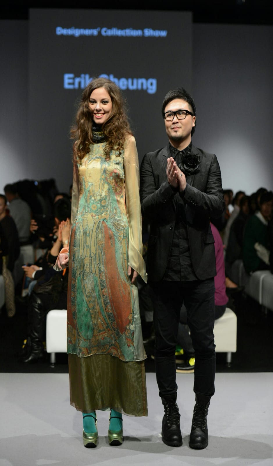 Erik Cheung and his model