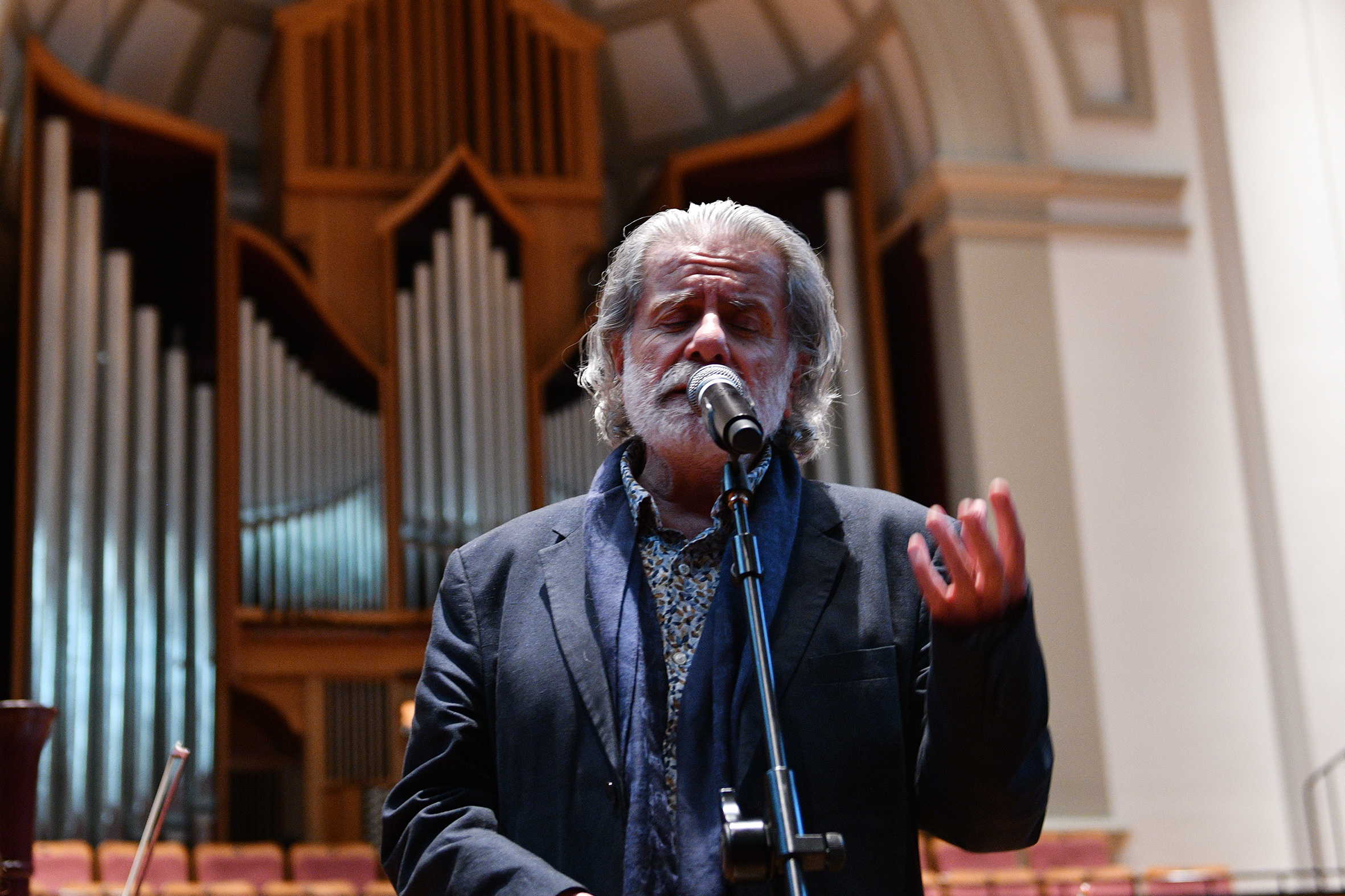 Marcel Khalife at the Sydney Conservatorium during rehearsals on Wednesday 28/10/2020
