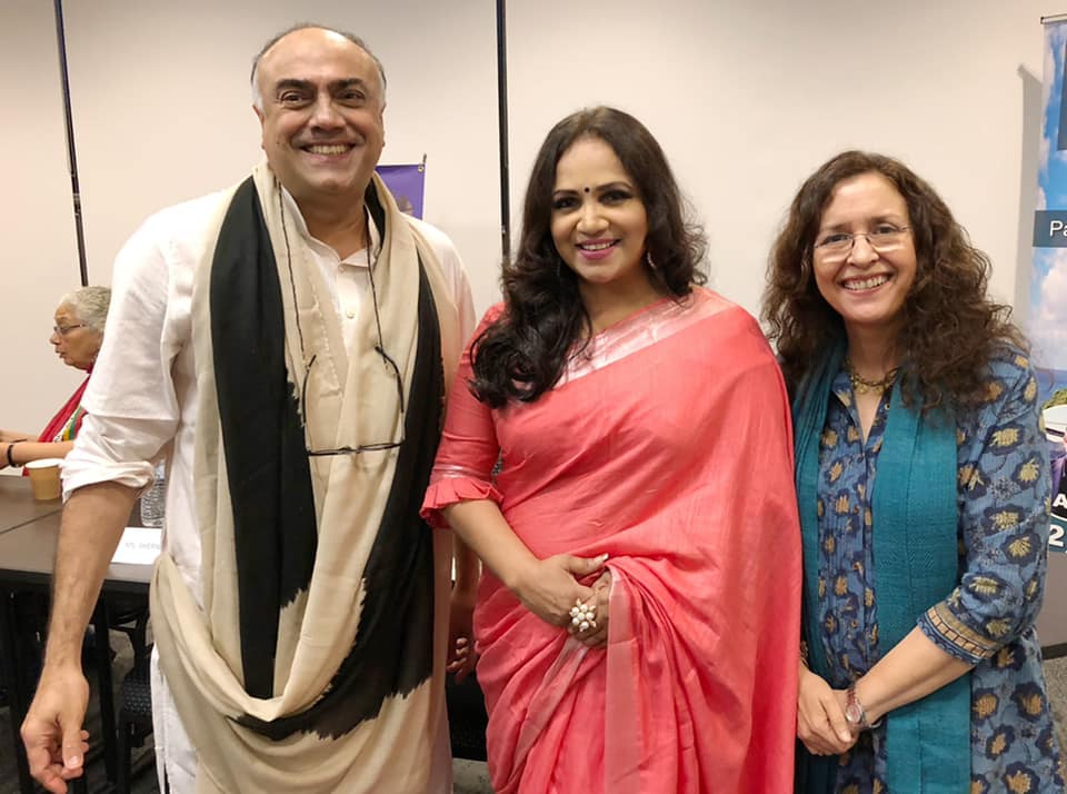 Organiser Manju Mittal with Rajit Sharma and Shernaz Patel