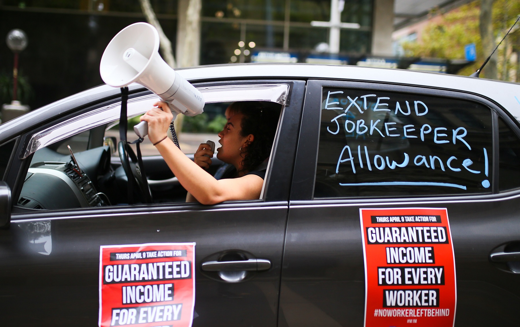 Protests over JobKeeper